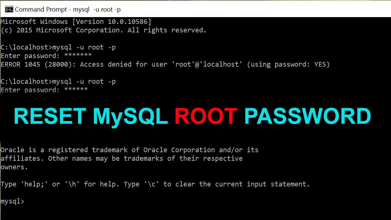 تغییر کلمه عبور کاربر root در mysql/mariadb