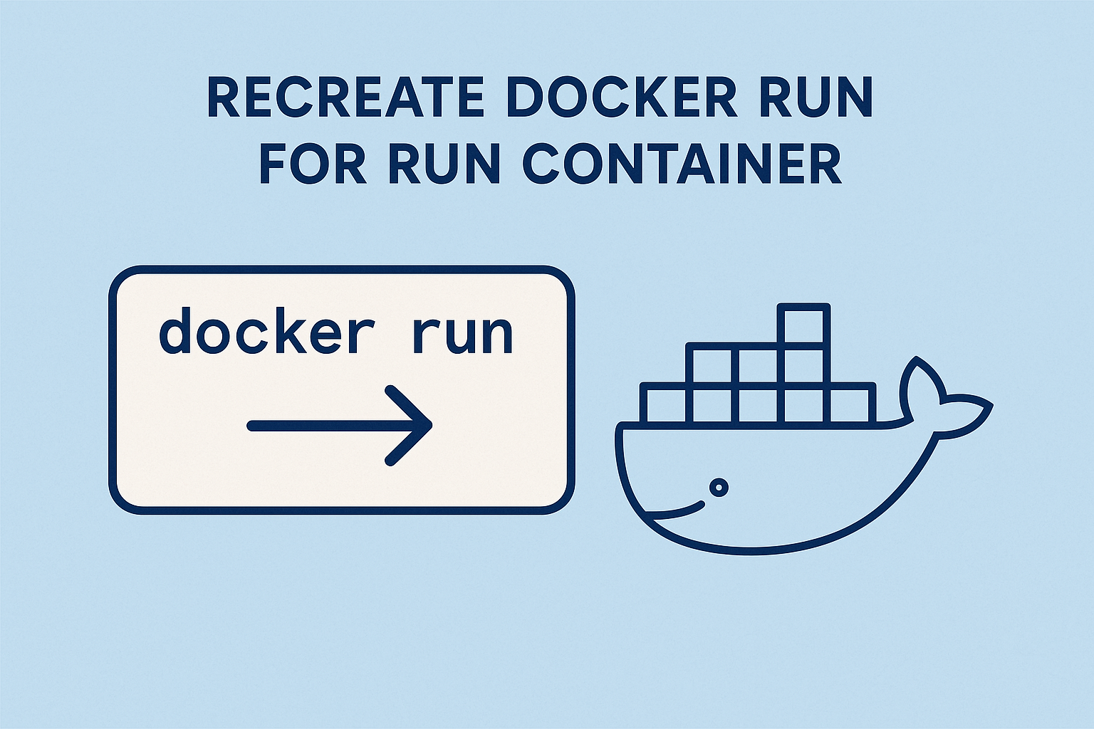 بازنویسی docker run از روی یک کانتینر در حال اجرا